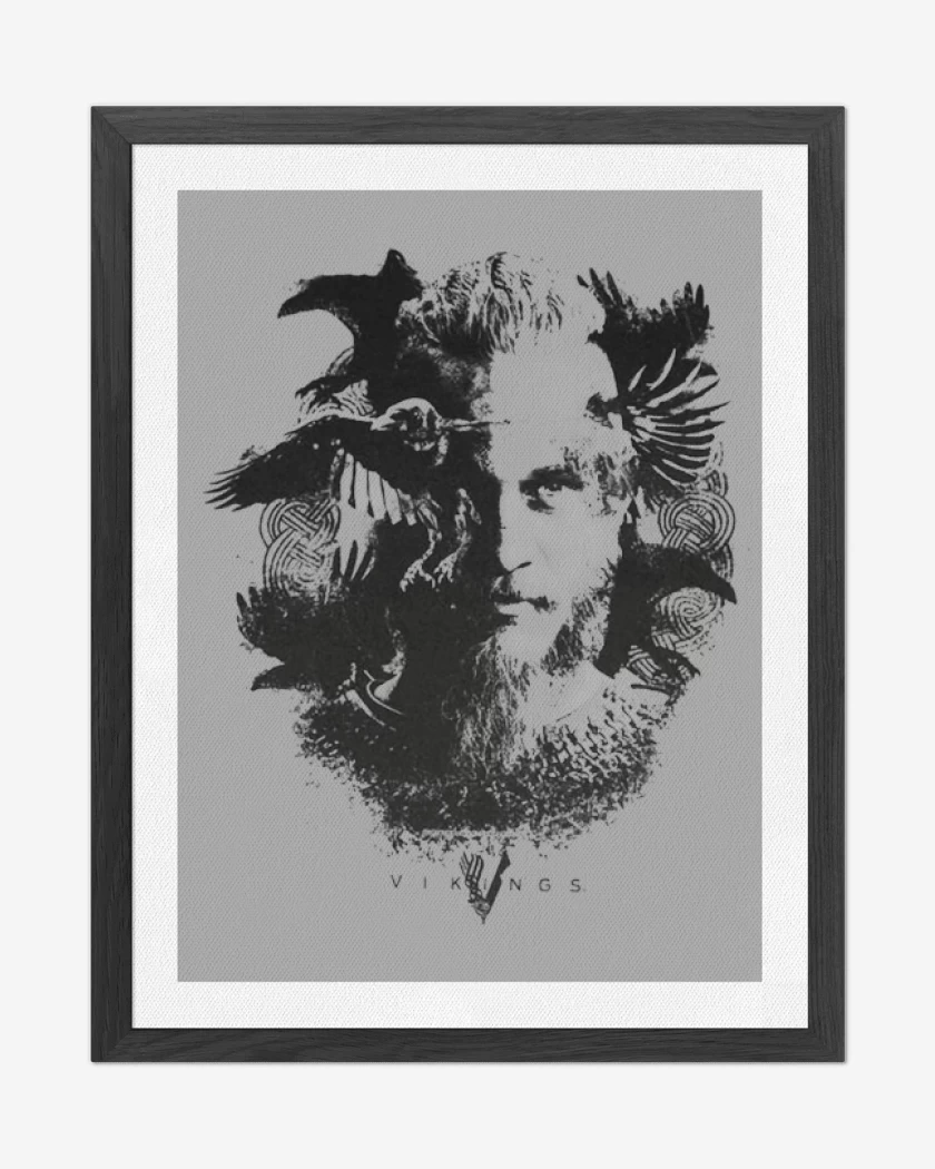 Cuadro decorativo Gris Melange de Ragnar cuervos
