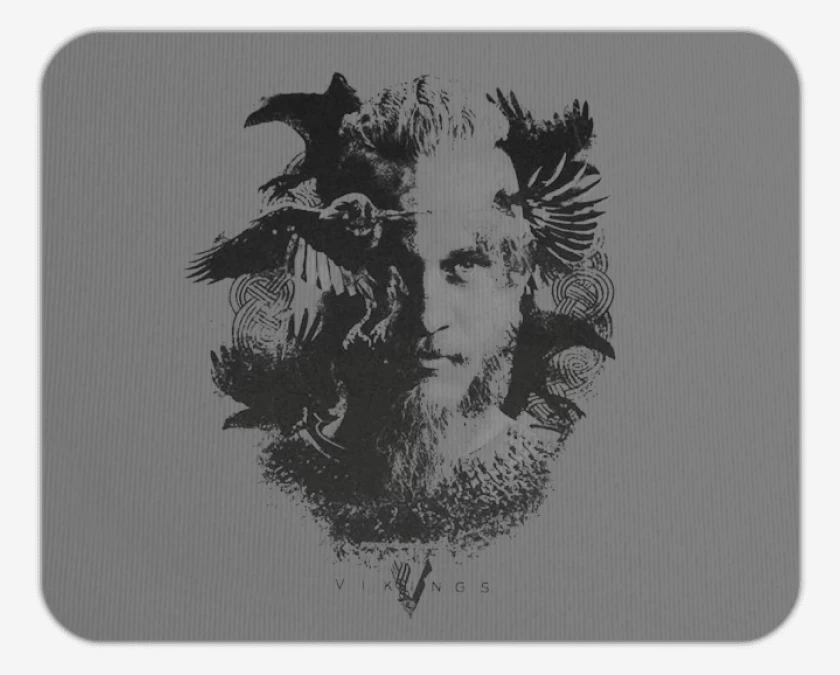 Mousepad Ragnar cuervos