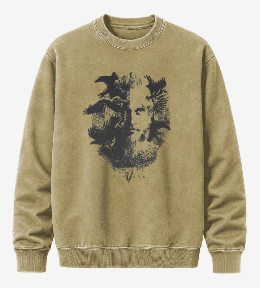 Poleron Polo Acid Wash Beige de Ragnar cuervos