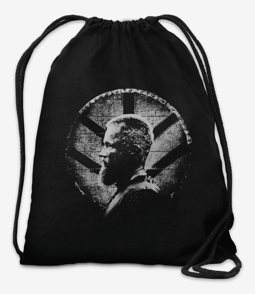 Mochila Negro de Ragnar escudo