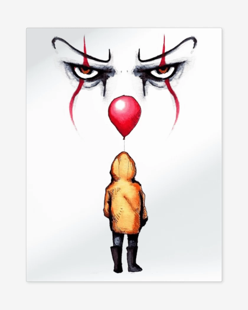 Print metalico Blanco de It georgie