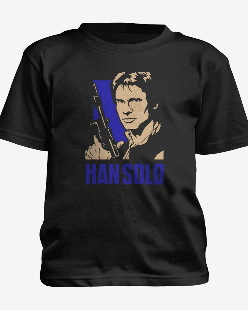 Polera de niño Negro de Han solo blaster