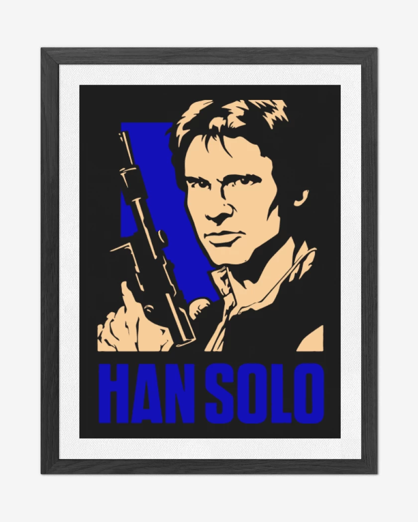 Cuadro decorativo Han solo blaster