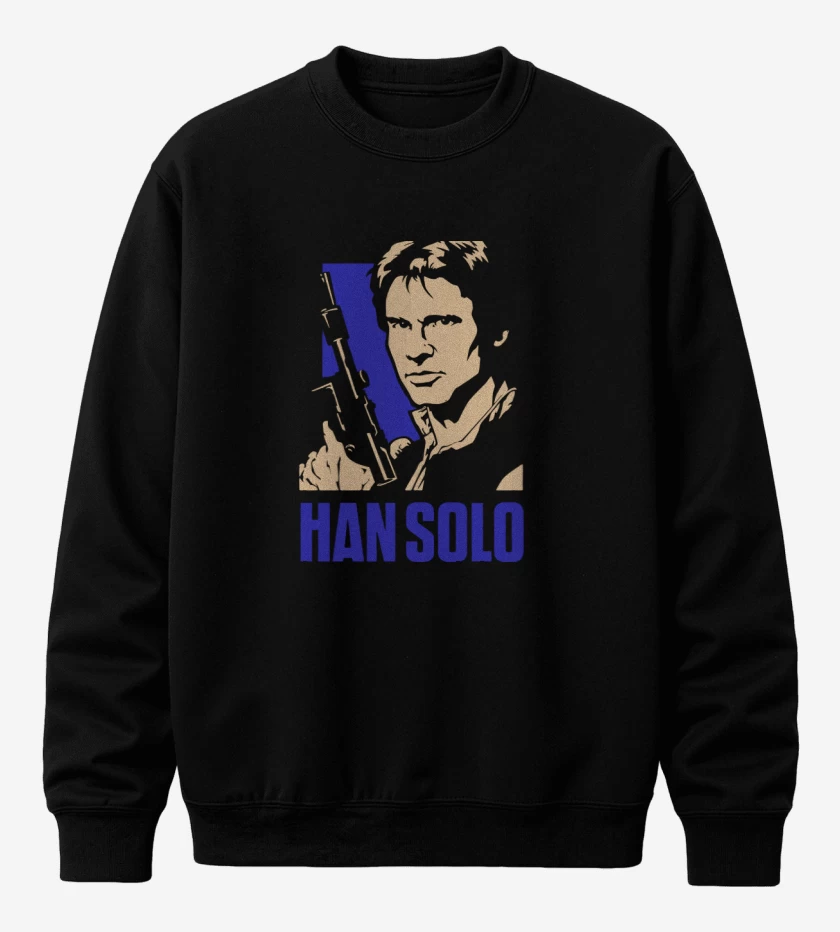 Poleron polo Negro de Han solo blaster