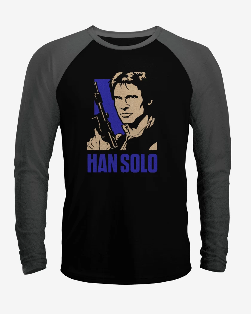Polera Raglan Han solo blaster