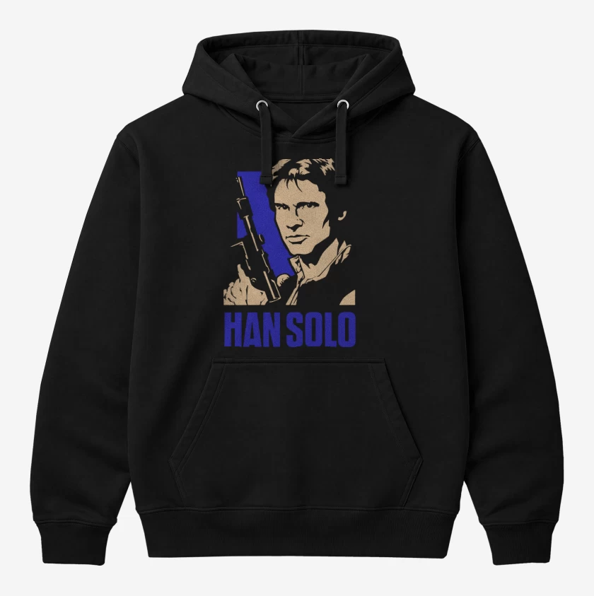 Polerón Canguro Negro de Han solo blaster