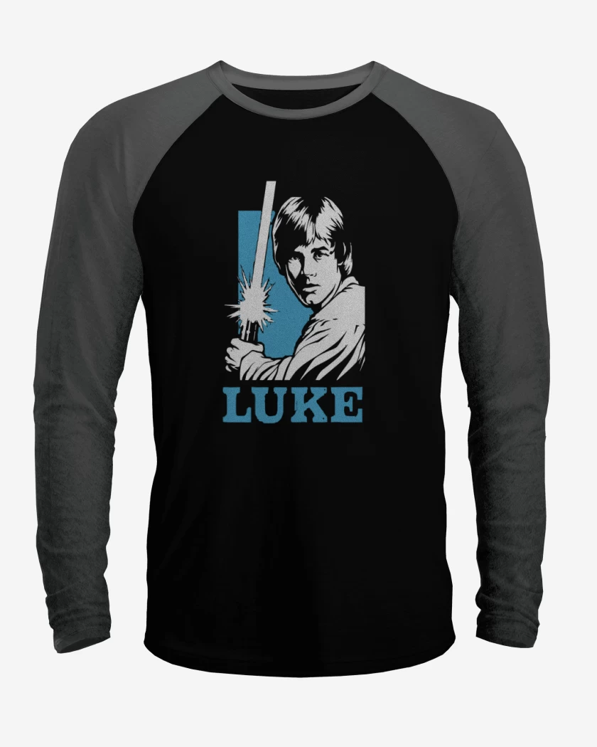 Polera Raglan luke skywalker sable