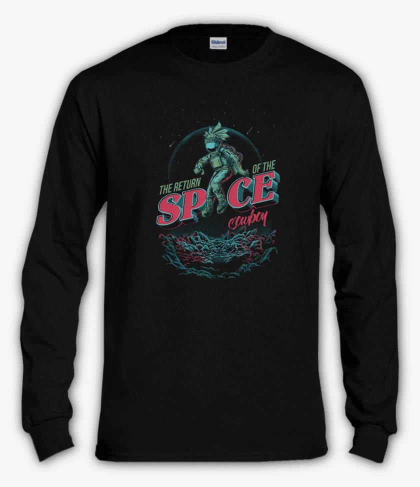 Polera manga larga Negro de Space cowboy