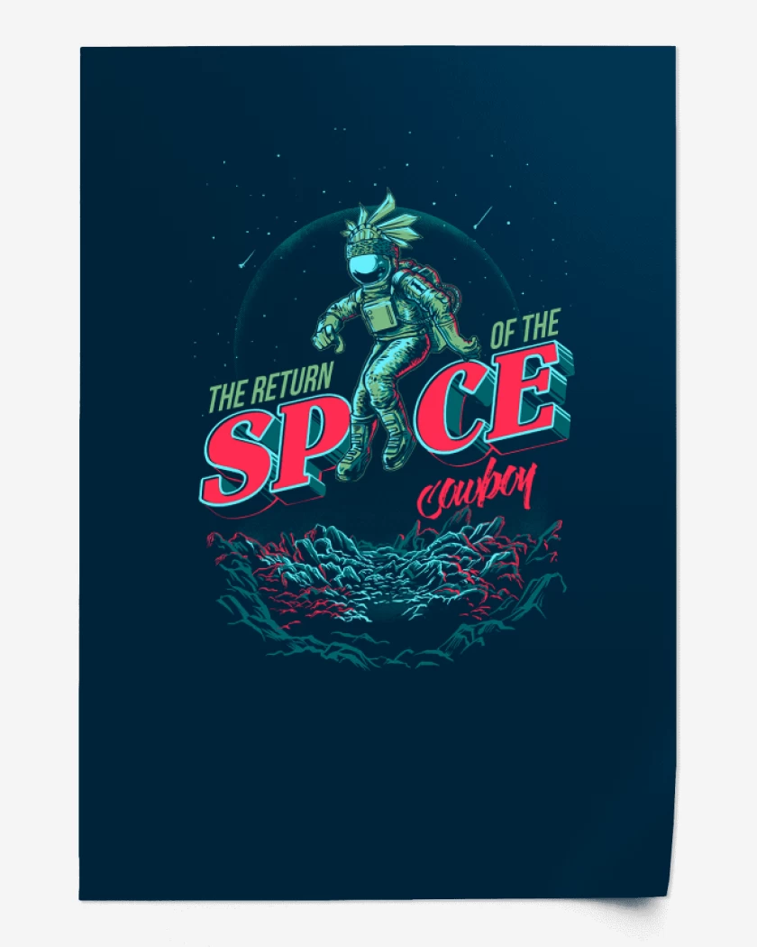 Print Space cowboy