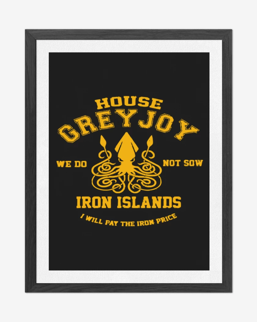 Cuadro decorativo Negro de House grey joy