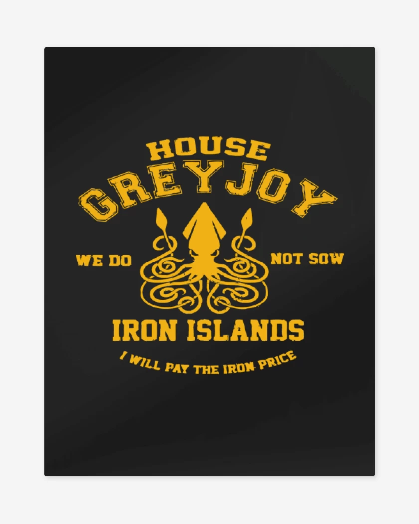 Print metalico Negro de House grey joy