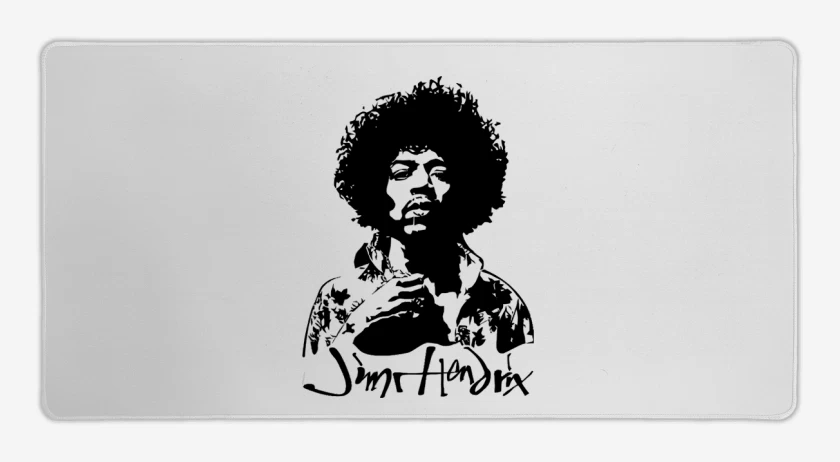 Mouse pad Gamer Blanco de Jimmy Hendrix