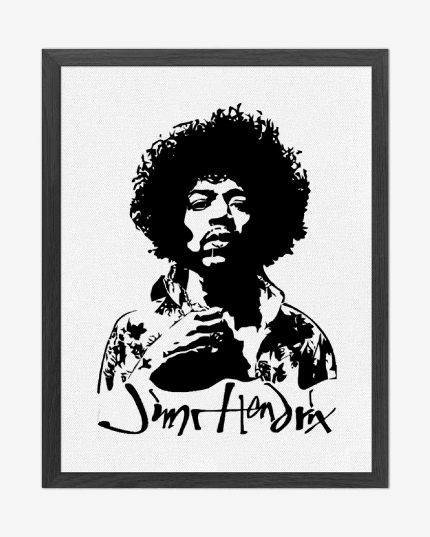 Cuadro decorativo Blanco de Jimmy Hendrix