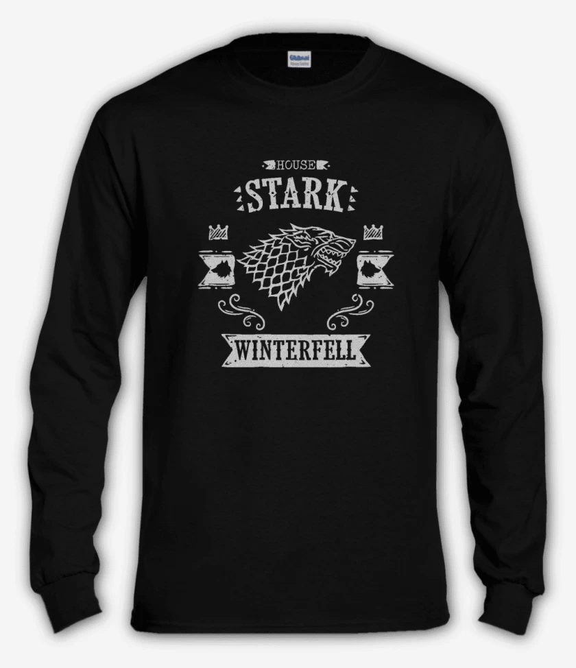 Polera manga larga House stark 2