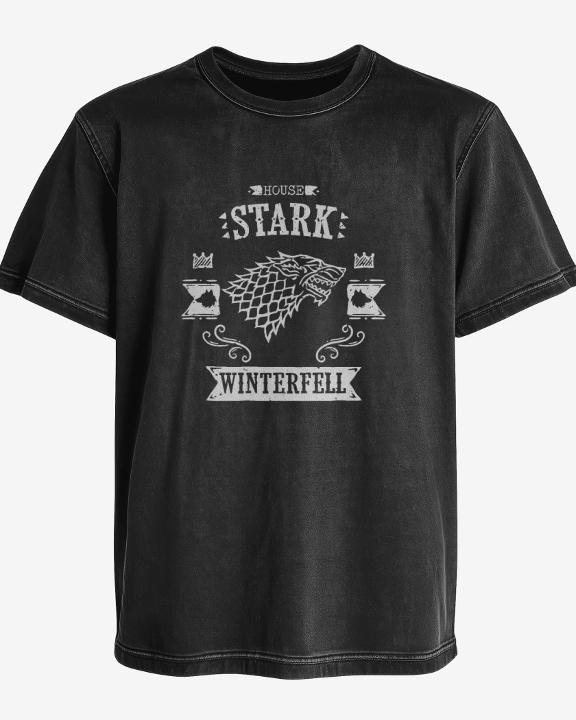 Polera desgastada House stark 2
