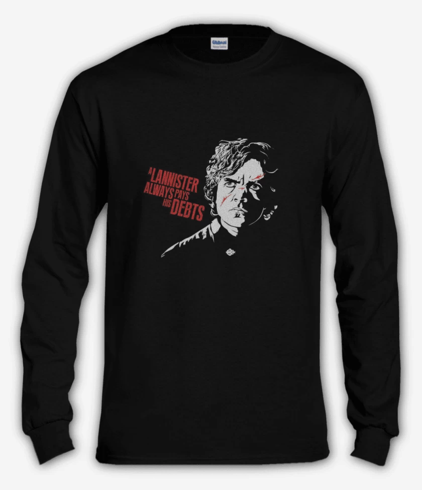 Polera manga larga tyrion lannister always pay