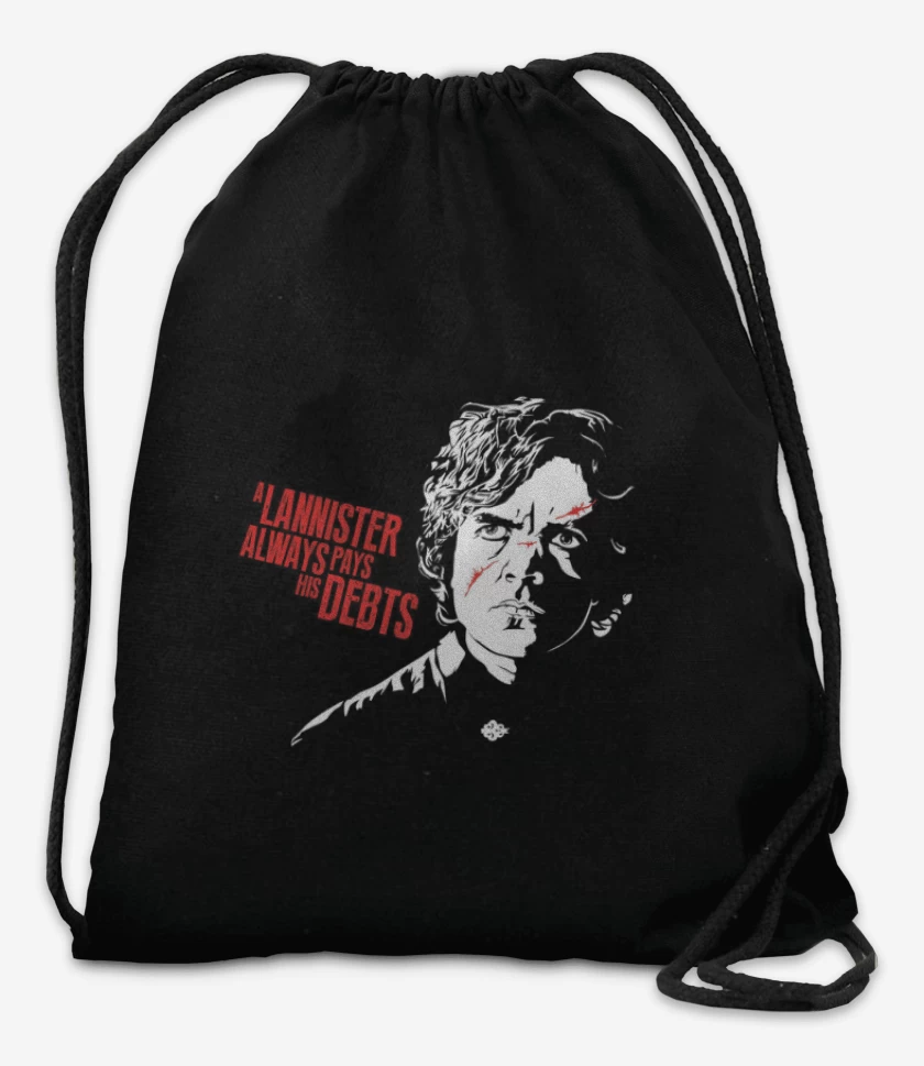 Mochila Negro de tyrion lannister always pay