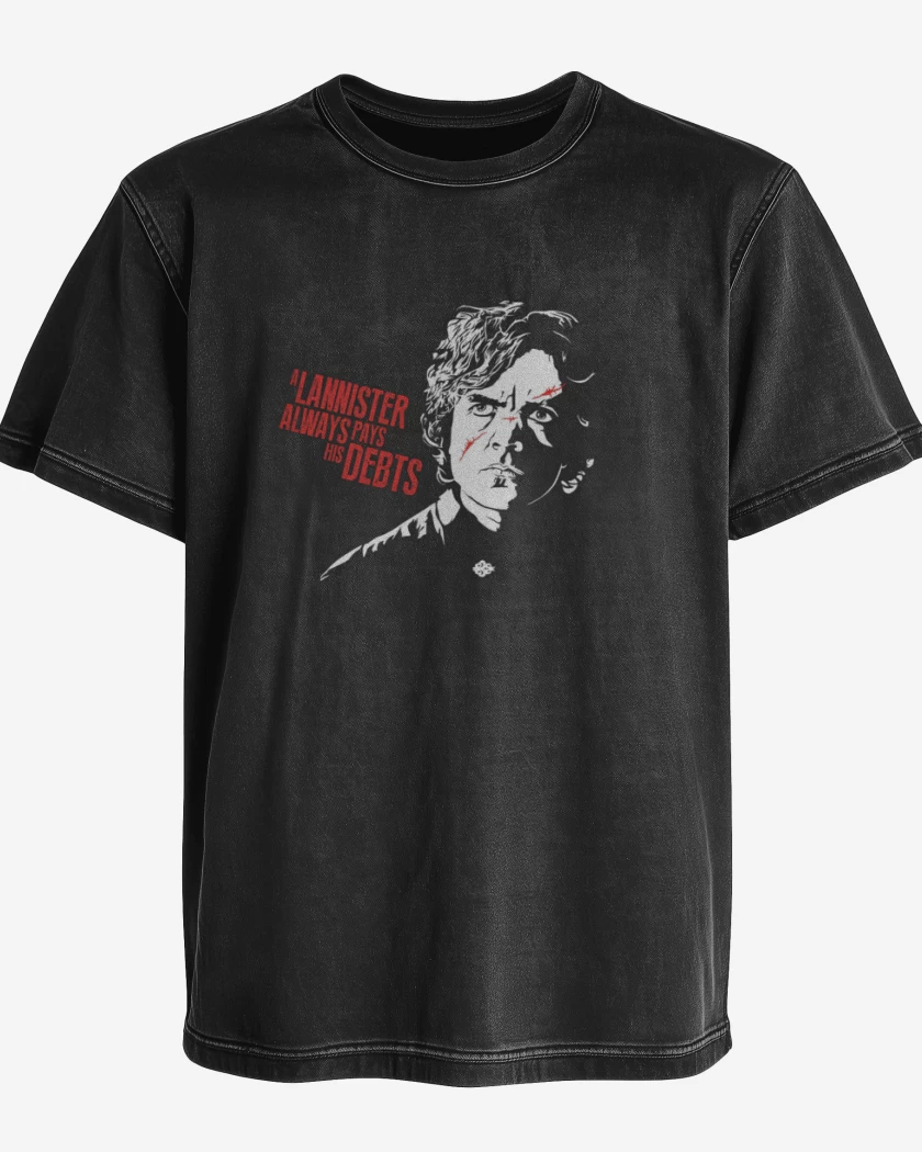 Polera desgastada tyrion lannister always pay