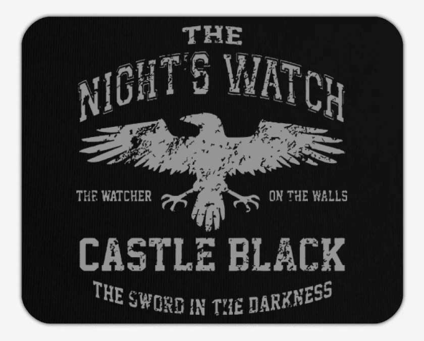 Mousepad House Nights Watch Castle Black