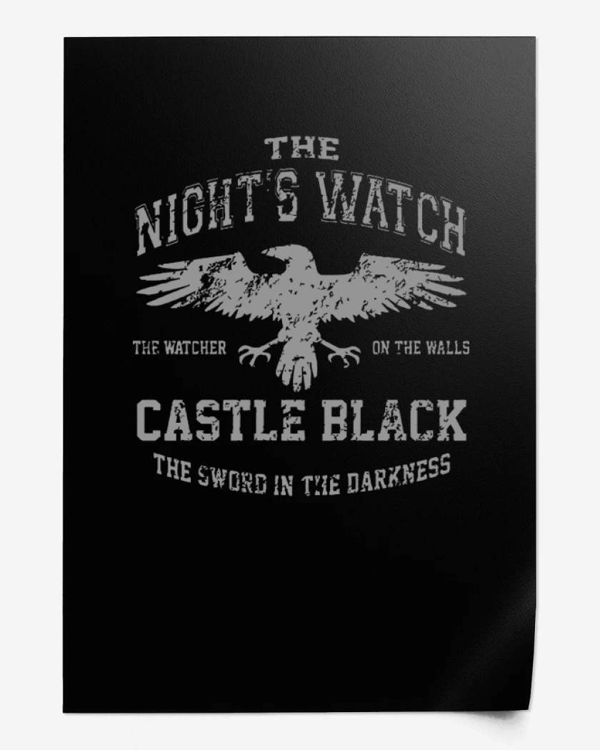 Print House Nights Watch Castle Black