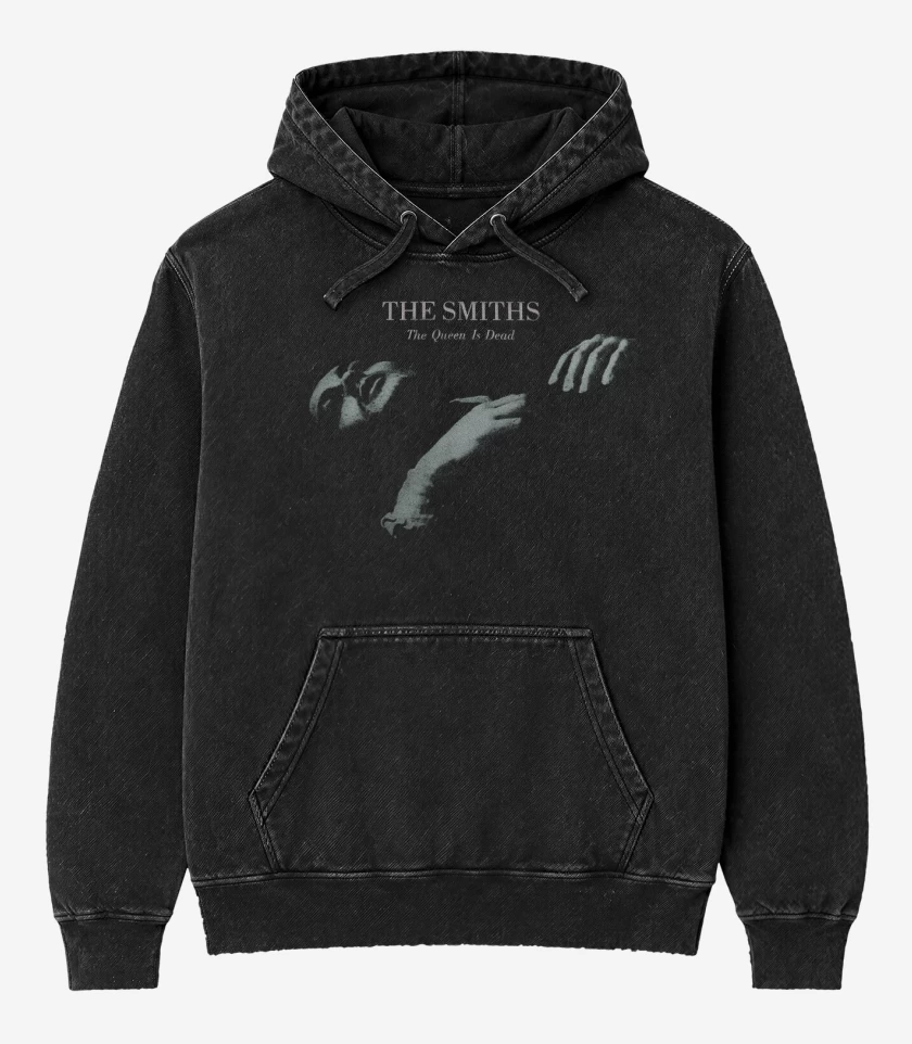 Poleron Canguro Acid Wash Negro de The smiths