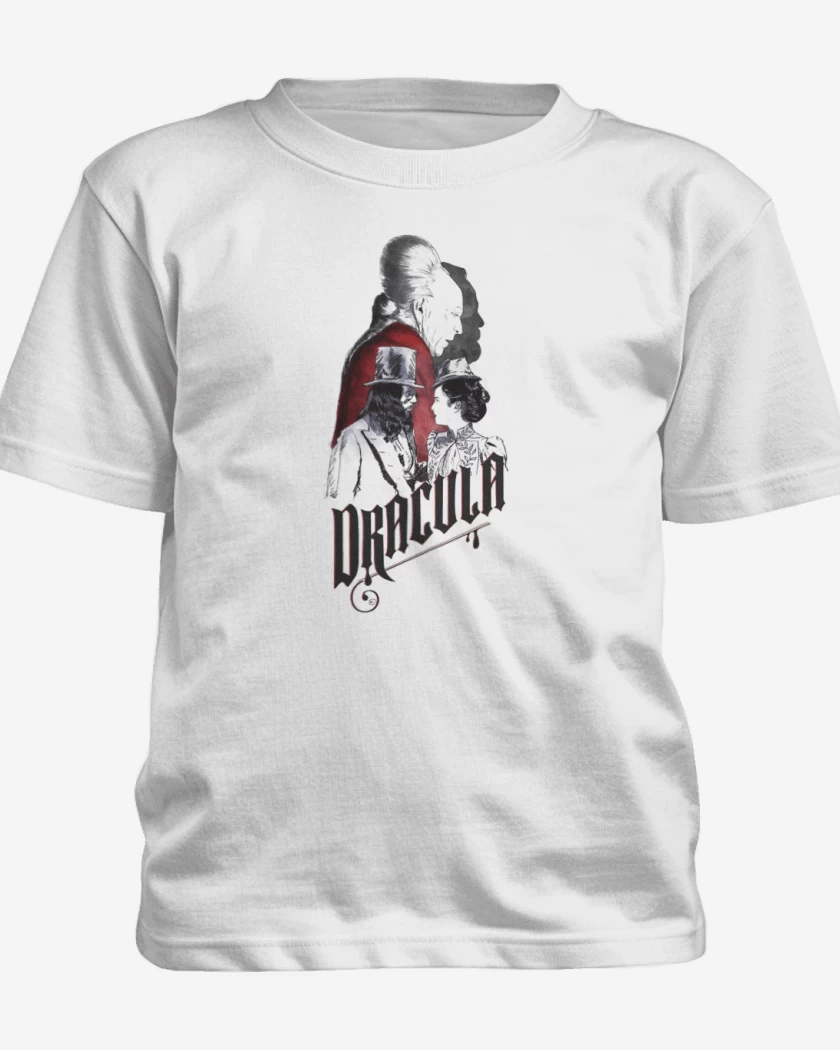 Polera de niño Blanco de Dracula 