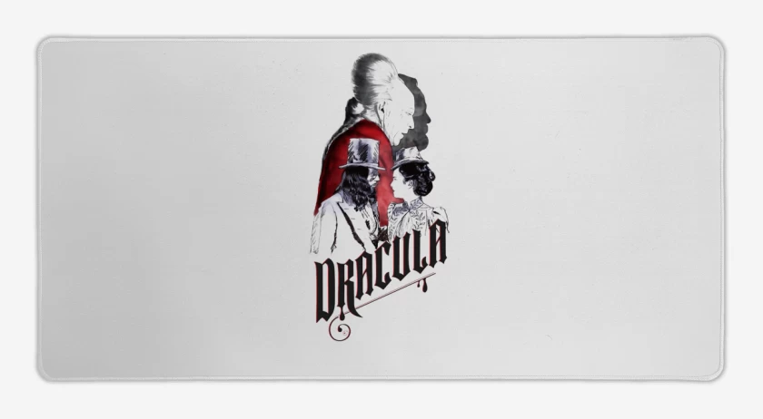 Mouse pad Gamer Blanco de Dracula 