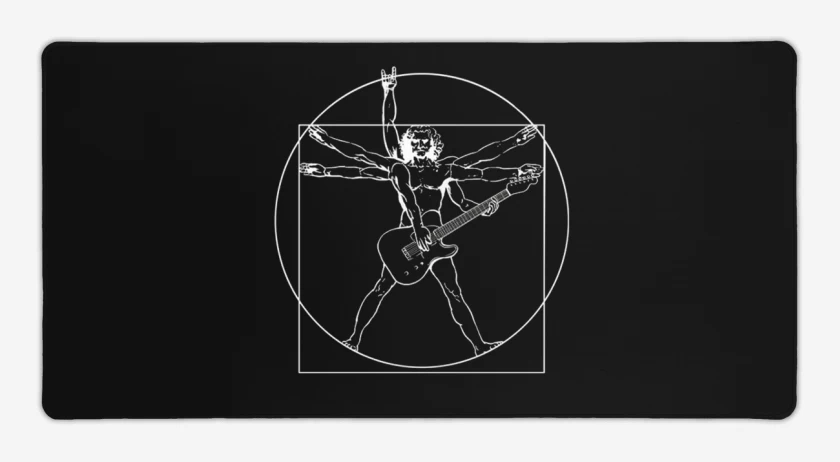 Mouse pad Gamer Guitar Da Vinci 