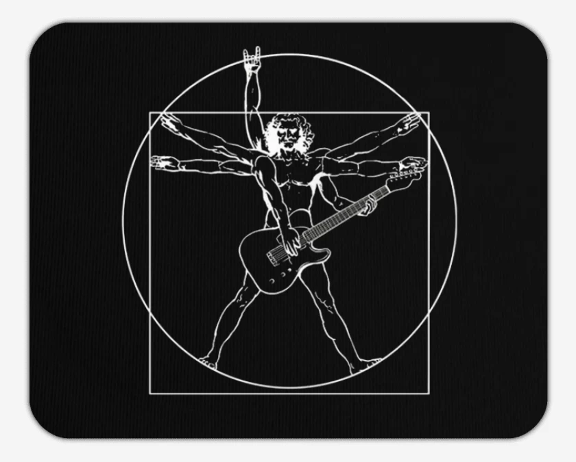 Mousepad Guitar Da Vinci 