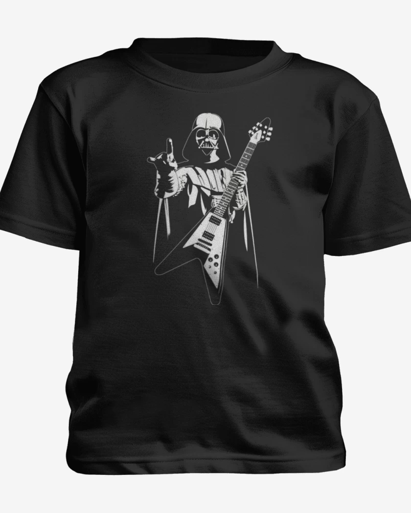 Polera de niño Negro de Darth Guitar 