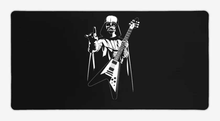 Mouse pad Gamer Negro de Darth Guitar 