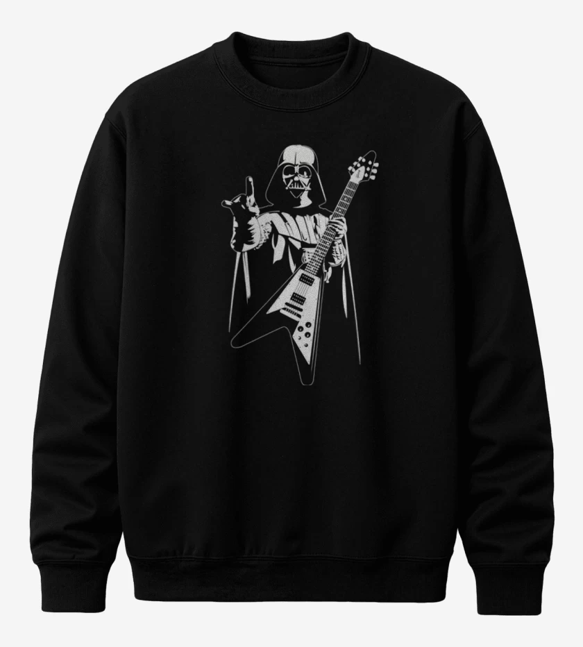 Poleron polo Negro de Darth Guitar 