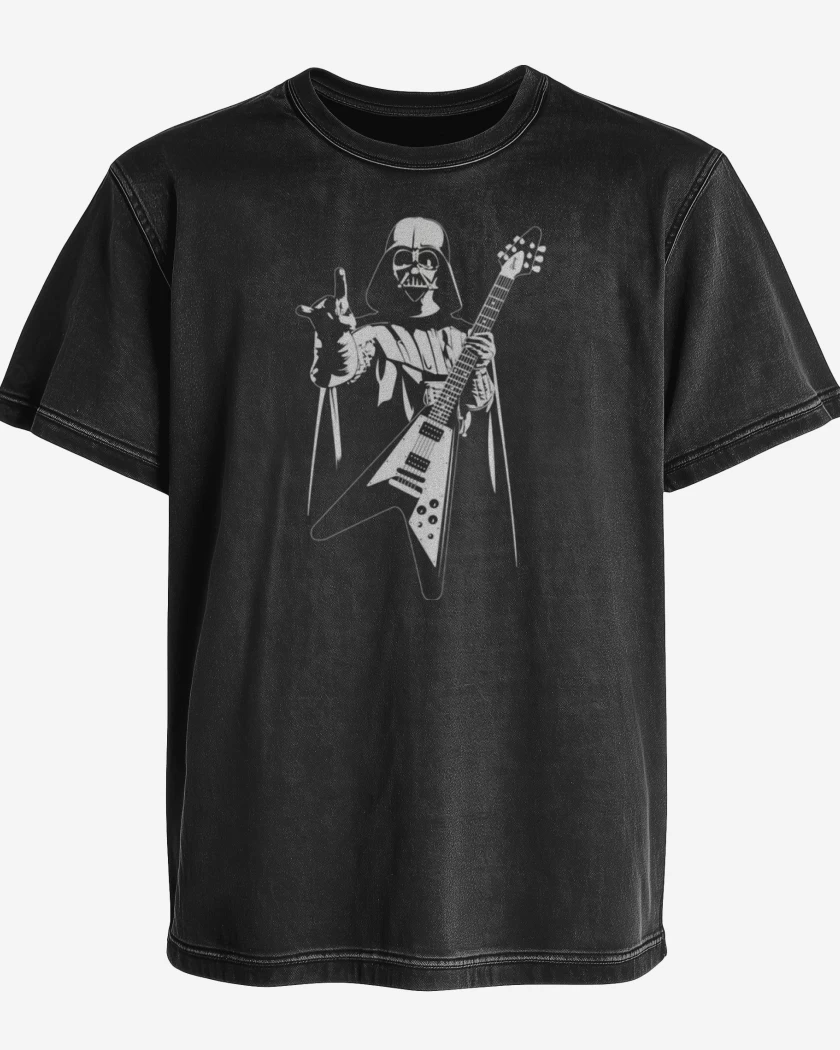 Polera desgastada Darth Guitar 