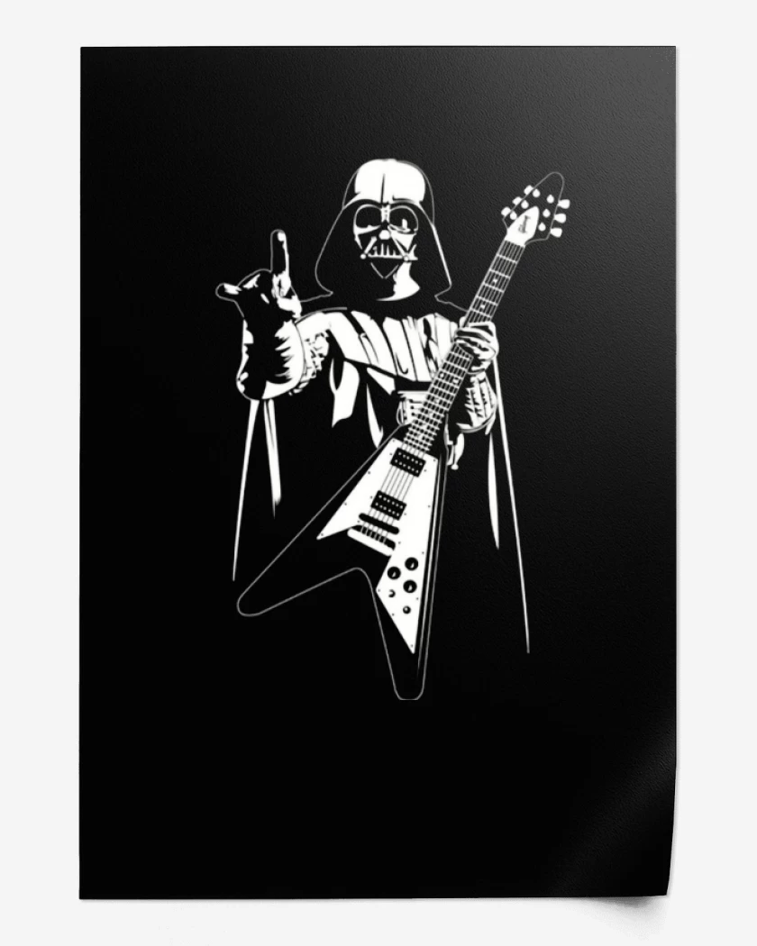 Print Negro de Darth Guitar 