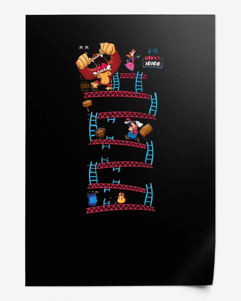 Print Negro de Super bigote king 2 