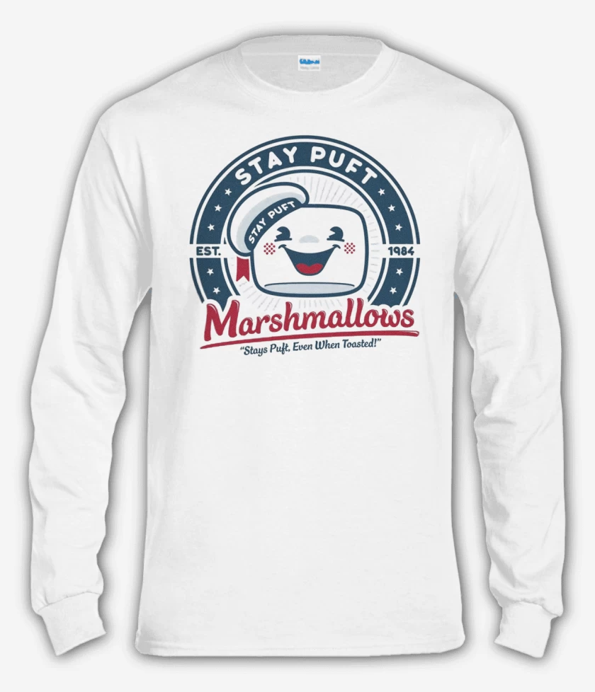 Polera manga larga Blanco de Stay Puft 