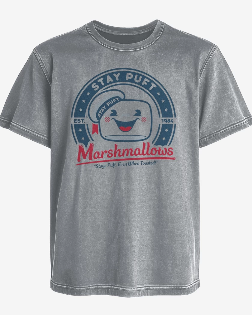 Polera desgastada Gris Melange de Stay Puft 