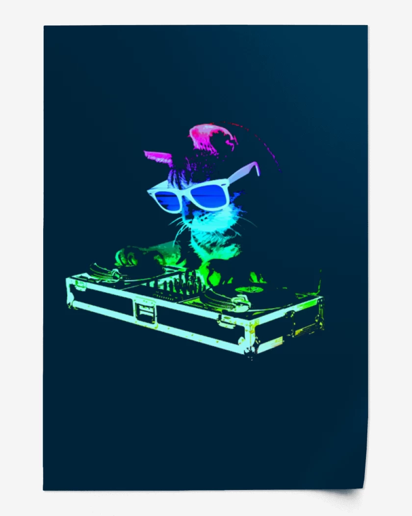 Print Dj gatito