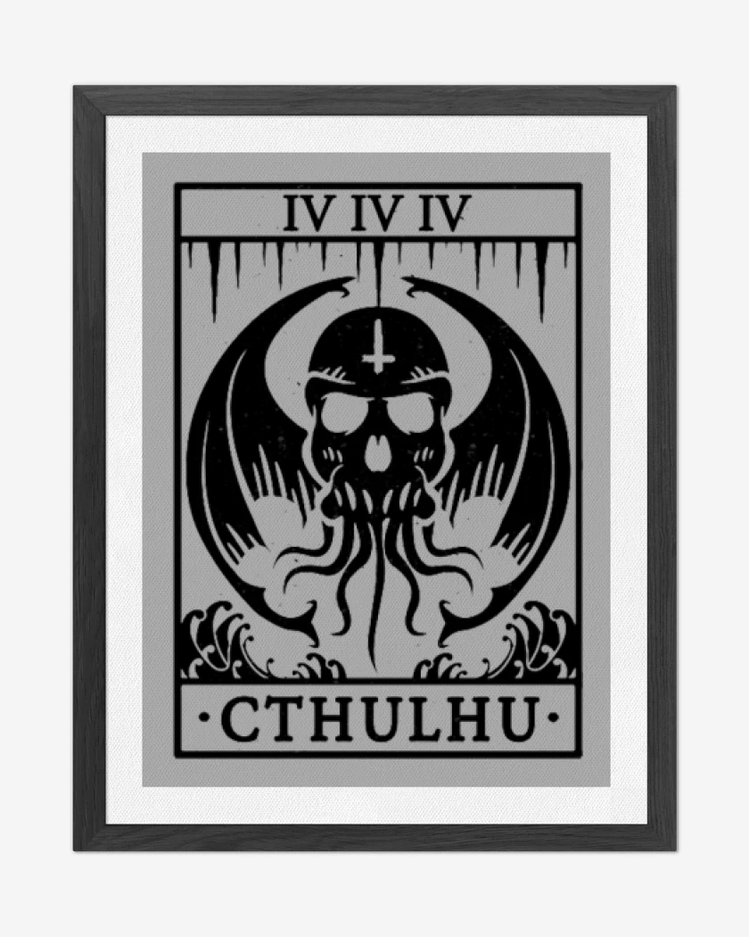Cuadro decorativo Gris Melange de Cthulhu 6