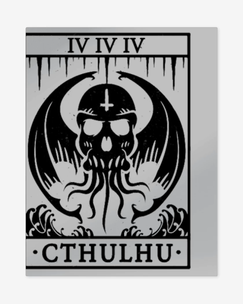 Print metalico Gris Melange de Cthulhu 6