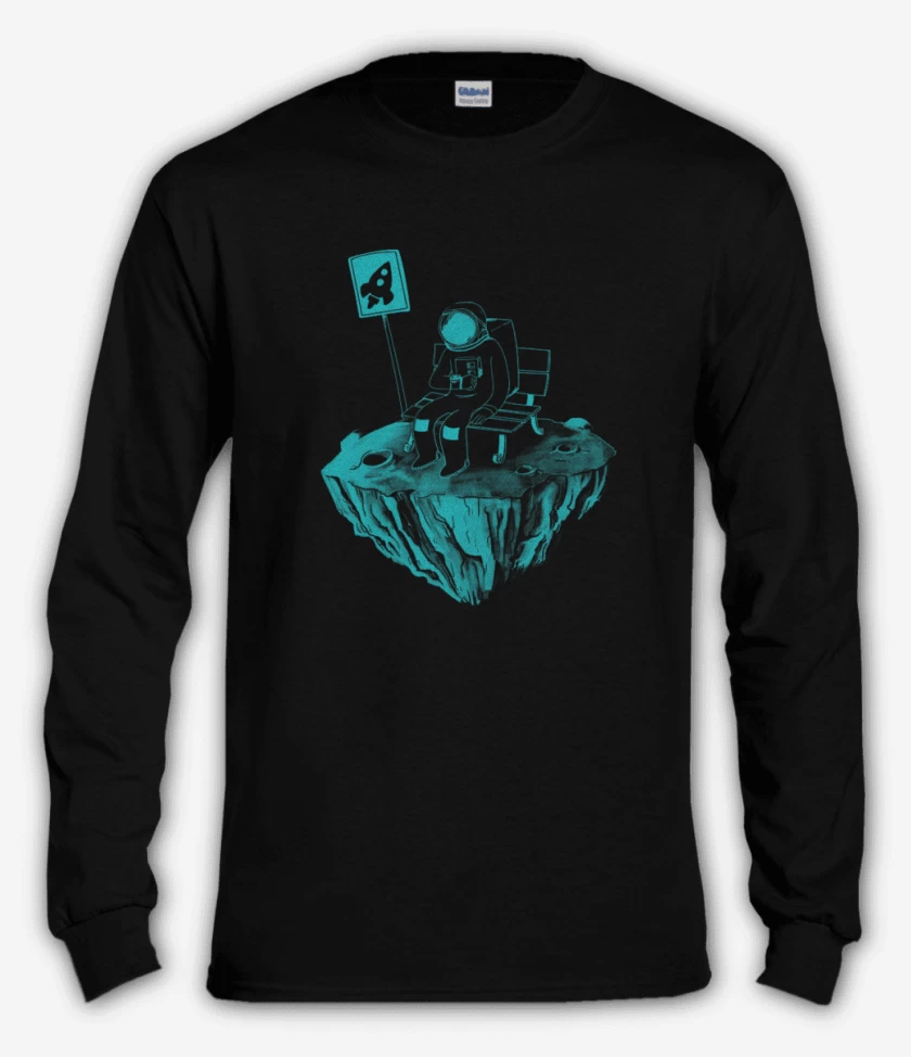 Polera manga larga Negro de Astronauta 14