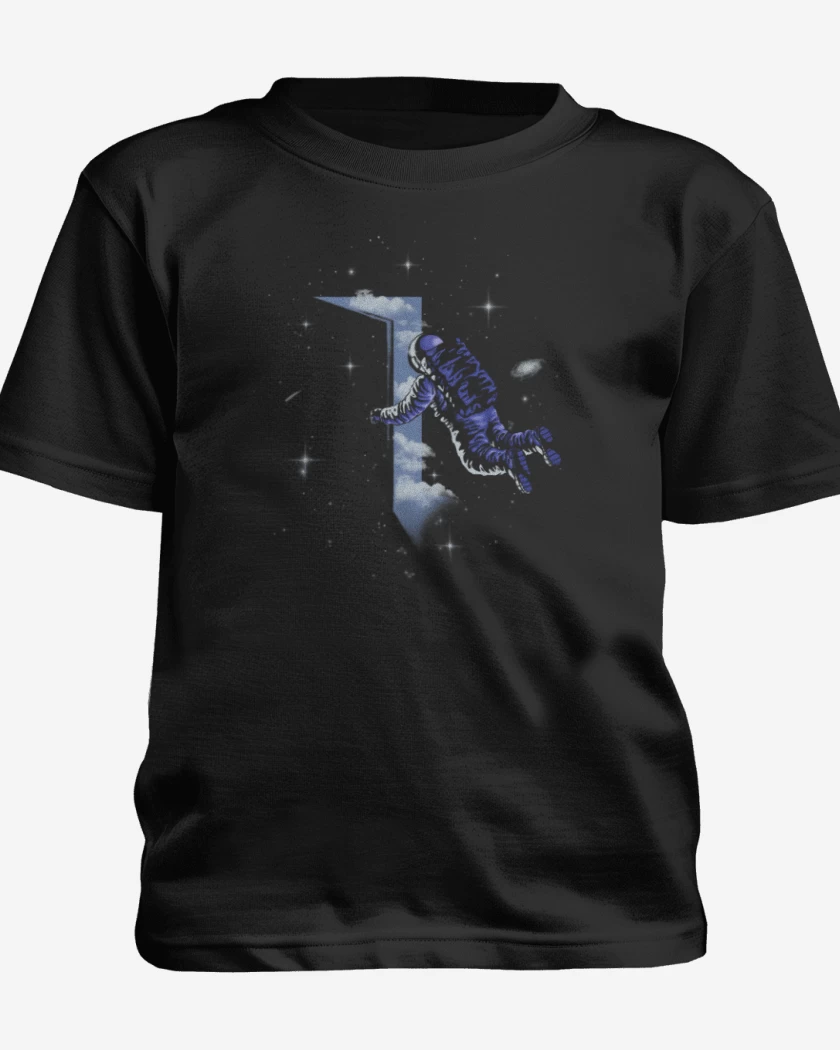 Polera de niño Negro de Puerta al espacio