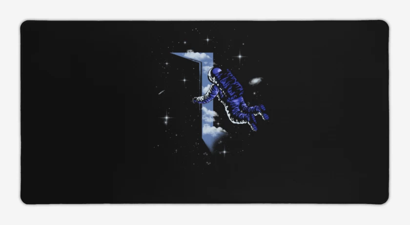 Mouse pad Gamer Negro de Puerta al espacio