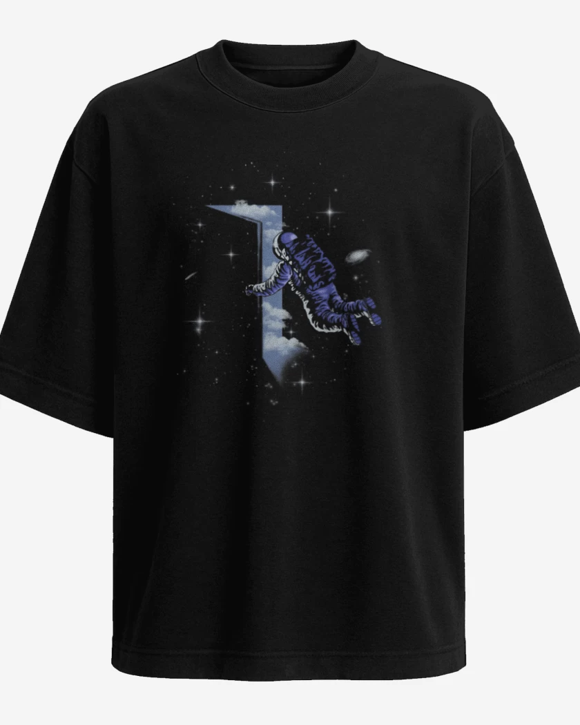 Polera Oversize Negro de Puerta al espacio