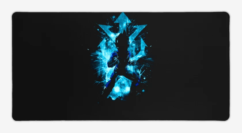 Mouse pad Gamer Negro de Principe vegeta