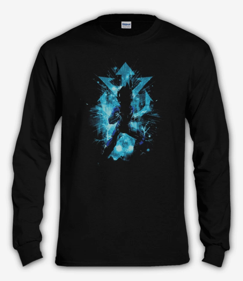 Polera manga larga Negro de Principe vegeta