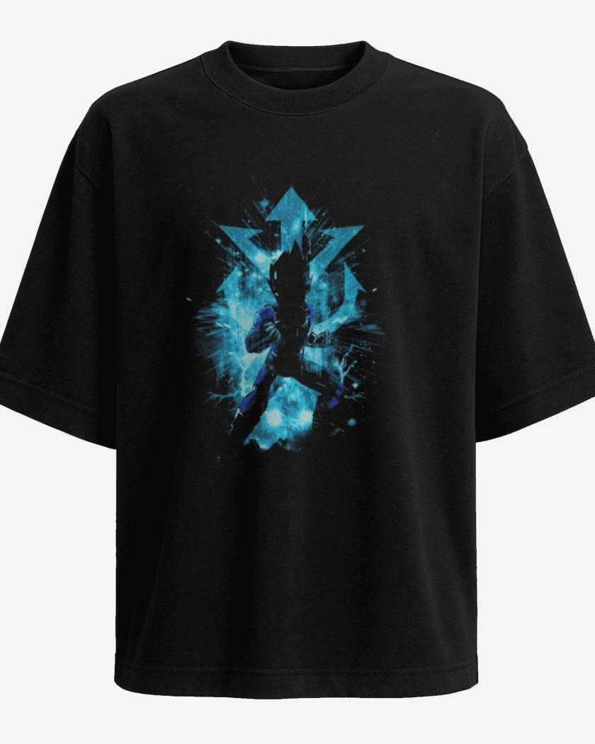 Polera Oversize Negro de Principe vegeta