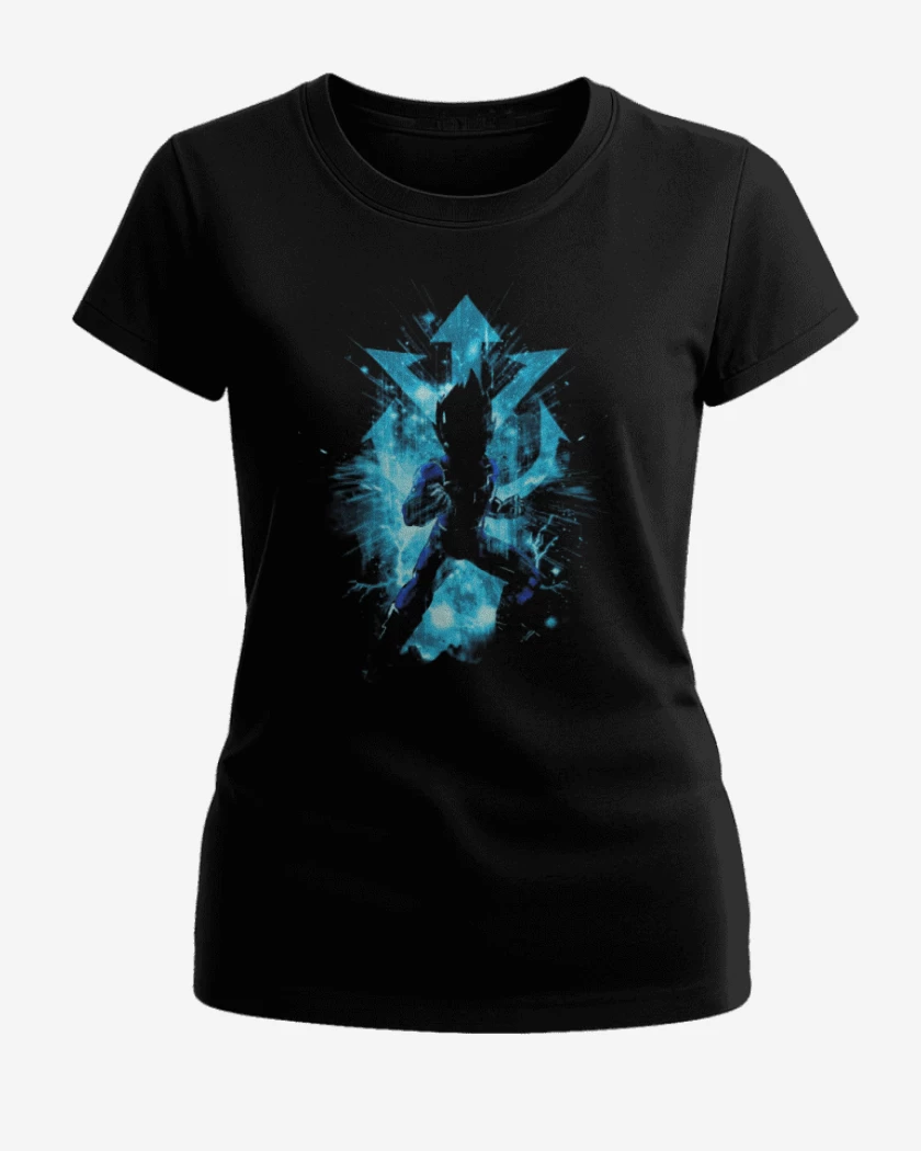Polera de Mujer Negro de Principe vegeta
