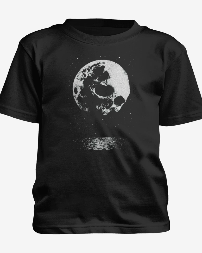 Polera de niño Negro de Skull moon