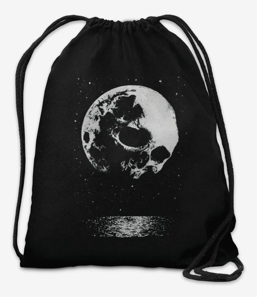 Mochila Negro de Skull moon